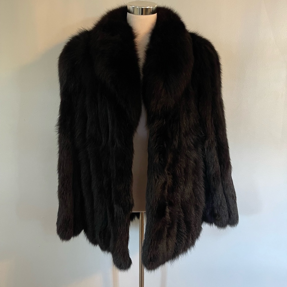 SFC Scandinavian Fur Company Dyed Fox Fur Coat